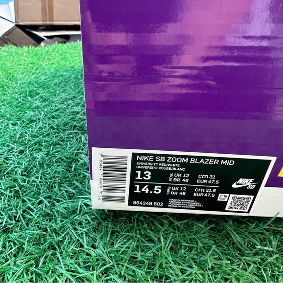 Nike Sb Zoom Blazer Mid University Red / White - Picture 7 of 13